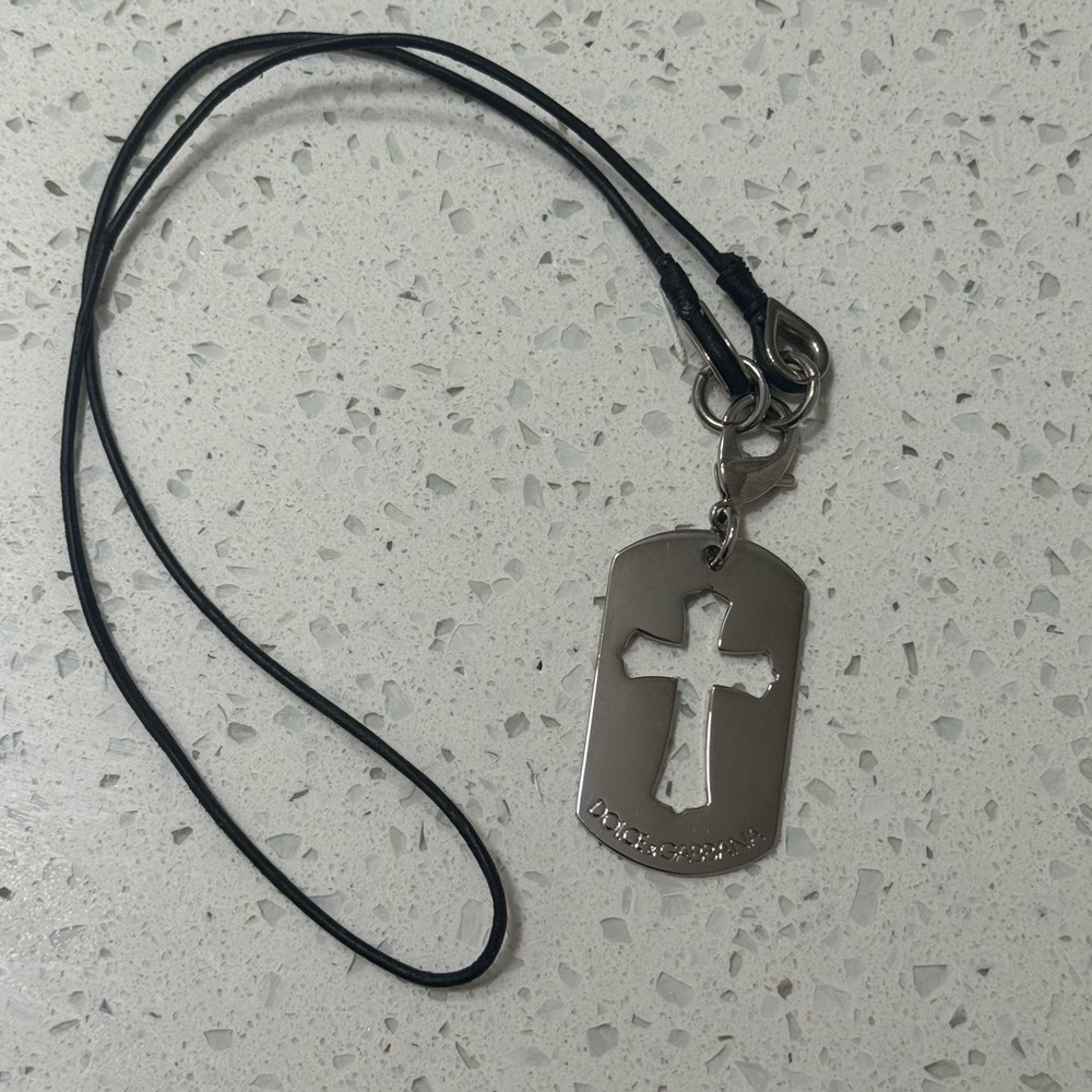 Dolce & Gabbana dog tag necklace